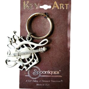 Spoontiques Key Art Music Theme Keyring